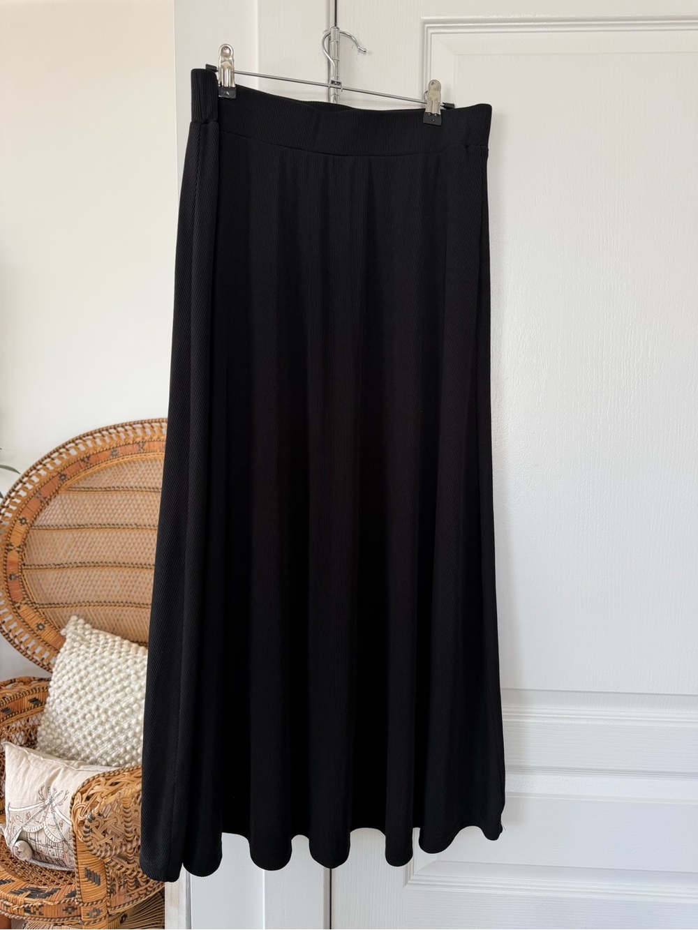 Black Women's A-Line Maxi Skirt